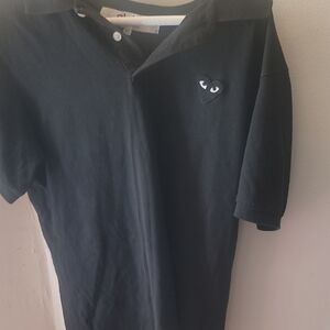 Comme des Garcons Black Polo Shirt